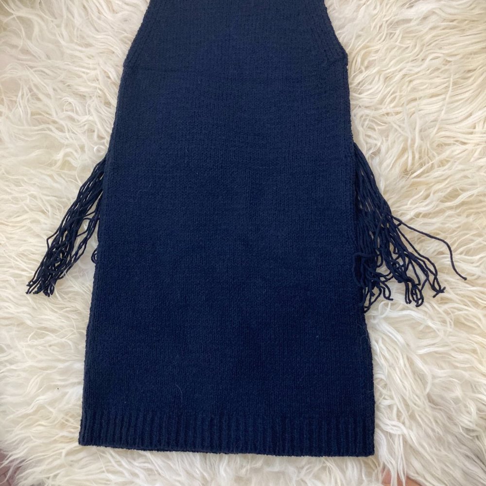 3.1 PHILLIP LIM Mock Neck Fringe Sweater Mini Dress - Picture 8 of 9